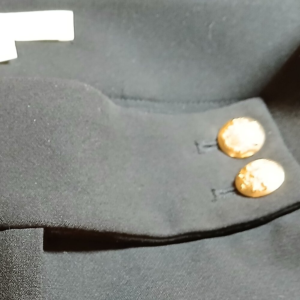 VERONICA BEARD Renzo Slim Leg Ankle Gold Crest Buttons Pants - Like New - Picture 9 of 16